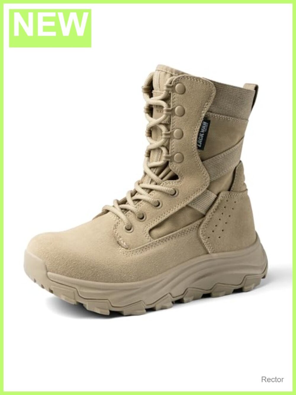 Tactical Combat Hiking Boots - Suede & Nylon, Memory Foam, Lace-Up, Lightweight